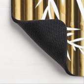 Rustic Bamboo Monogram Vertical Lines Pattern Muismat (Hoek)