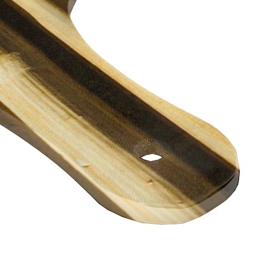 Rustic Bamboo Monogram Vertical Lines Pattern Snijplank (Hoek)