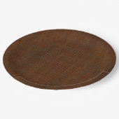 Rustic Bamboo Wood Grain Texture Kijk Papieren Bordje (Gekanteld)