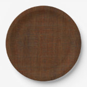 Rustic Bamboo Wood Grain Texture Kijk Papieren Bordje (Voorkant)