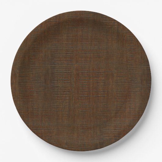 Rustic Bamboo Wood Grain Texture Kijk Papieren Bordje (Voorkant)