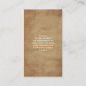 Rustic Barber Pole Barbershop Visitekaartje (Achterkant)