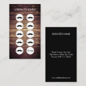 Rustic Barber Shop Loyalty Punch Card (Voorkant / Achterkant)