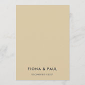 Rustic Bark en Moss Forest Wedding Menu Kaart (Achterkant)