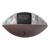 Rustic Bark Merry kerst Grandpa Photo Collage American Football (Gedraaid 270)