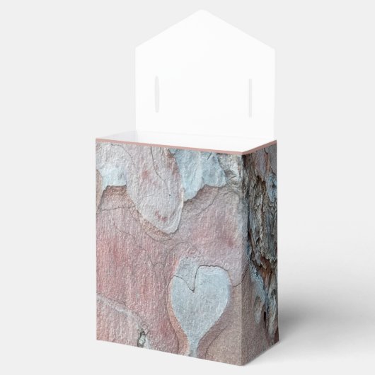 Rustic Bark met Heart Wedding Bedankt Bedankdoosjes (Geopend)