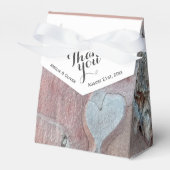Rustic Bark met Heart Wedding Bedankt Bedankdoosjes (Voorkant Zijde)