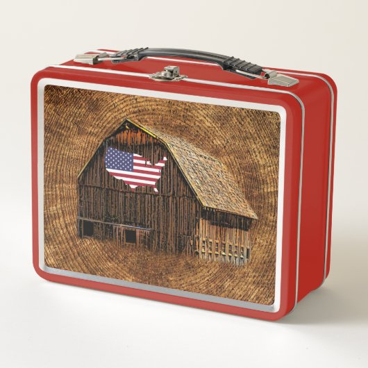 Rustic Barn American Flag (Voorkant)