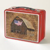 Rustic Barn American Flag (Achterkant)