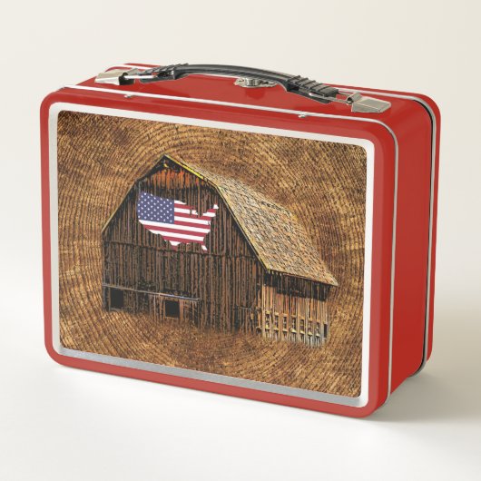 Rustic Barn American Flag (Achterkant)