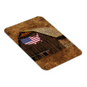 Rustic Barn American Flag Magneet (Rechterzijde)