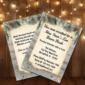 Rustic Barn Bash New Year’s Eve Party Kaart