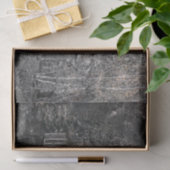 Rustic Barn  Black en White Sepia Texture Tissuepapier (Geschenk)