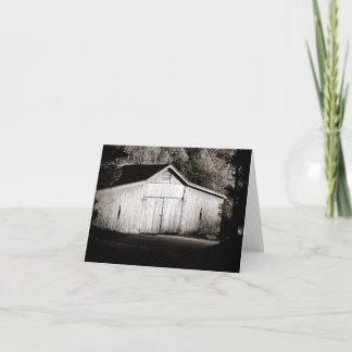 Rustic Barn Blank Notecard Kaart