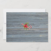 Rustic Barn Board, gepersonaliseerd met 3 foto's Kaart (Achterkant)