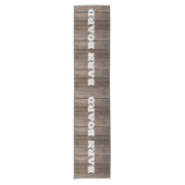 Rustic Barn Board Korte Tafelloper (Voorkant)