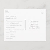 Rustic Barn & Boomlichten Trouw RSVP Kaart (Achterkant)