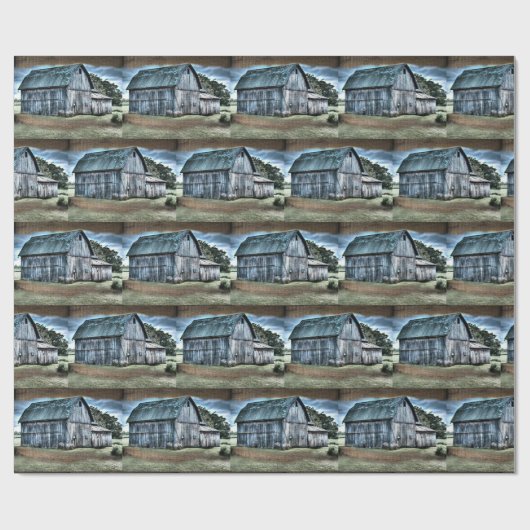 Rustic Barn Cadeaupapier (Vlak)