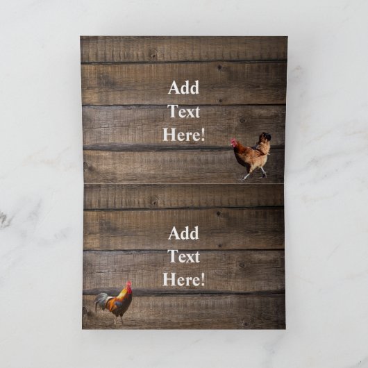 Rustic Barn Card Kaart (Binnen)