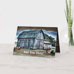 Rustic Barn Card Kaart