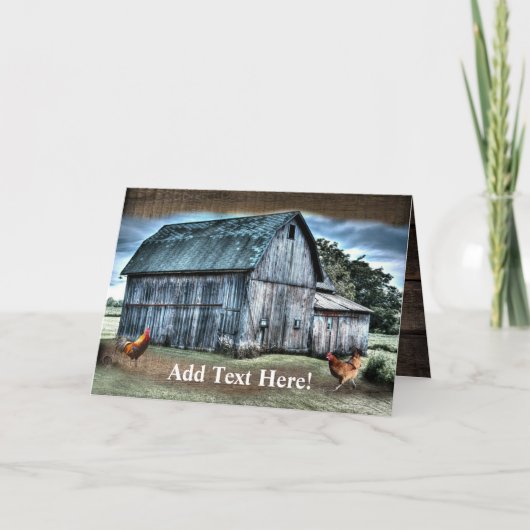 Rustic Barn Card Kaart (Voorkant)