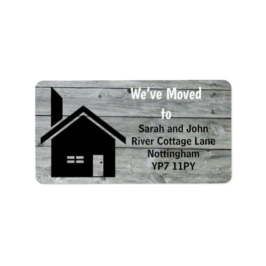 Rustic Barn Chimney We hebben Adresetiketten verpl Etiket (Voorkant)