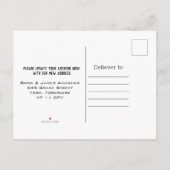 Rustic Barn Chimney We hebben de adreswijziging ve Aankondigingskaart (Achterkant)