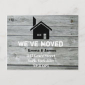 Rustic Barn Chimney We hebben de adreswijziging ve Aankondigingskaart (Voorkant)
