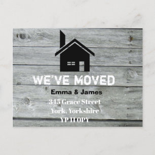 Rustic Barn Chimney wij hebben Verandering van Adr Aankondigingskaart