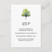 Rustic Barn Country Wedding RSVP Enclosure Card Informatiekaartje (Voorkant)