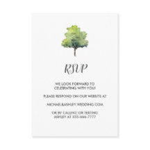 Rustic Barn Country Wedding RSVP Enclosure Card