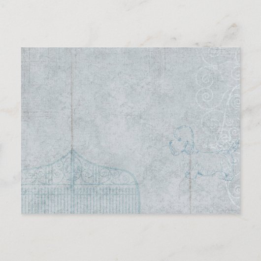 Rustic Barn Daisy Country Wedding Sla de datum op Aankondigingskaart (Achterkant)