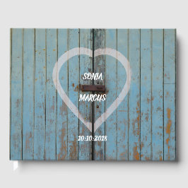 Rustic Barn deur bruiloft Gastenboek
