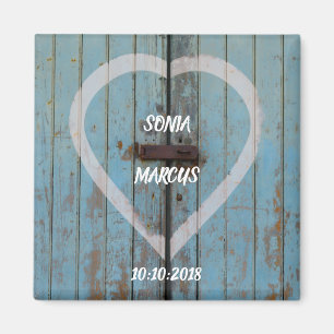 Rustic Barn deur bruiloft Magneet