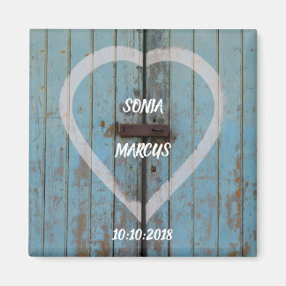 Rustic Barn deur bruiloft Magneet