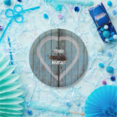 Rustic Barn deur bruiloft Papieren Bordje (Feest)