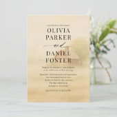 Rustic Barn Farmhouse Watercolor Wedding  Kaart (Staand voorkant)