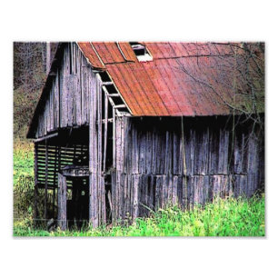 Rustic Barn Foto Afdruk
