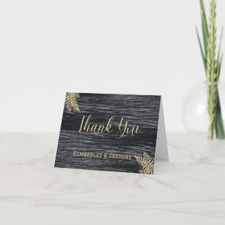 Rustic Barn Golden Moments eindeloze liefdeswedden Bedankkaart