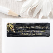 Rustic Barn Golden Moments eindeloze liefdeswedden Etiket (Insitu)