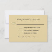 Rustic Barn Golden Moments eindeloze liefdeswedden RSVP Kaartje (Achterkant)