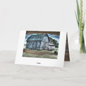 Rustic Barn - Hartelijk dank Bedankkaart (Achterkant)