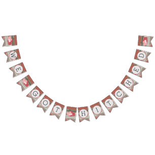 Rustic Barn Hearts we hebben gehitte bruiloft Vlaggetjes