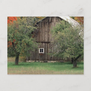 Rustic Barn in Michigan Briefkaart