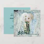 rustic barn land daisy 50ste trouwdag kaart (Voorkant / Achterkant)