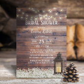 Rustic Barn Lantern String Lights Vrijgezellenfees Kaart
