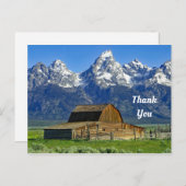 Rustic Barn Mountains Briefkaart (Voorkant / Achterkant)