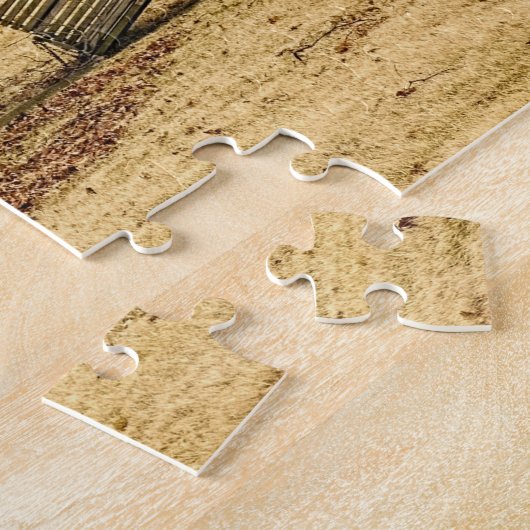 Rustic Barn Ohio Jigzaag Puzzle Legpuzzel (Zijkant)