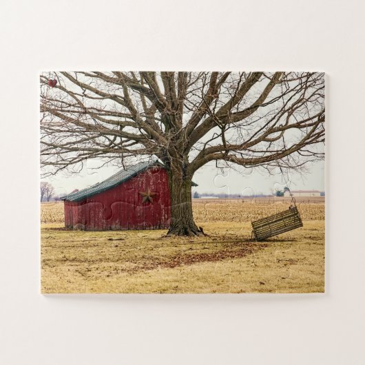 Rustic Barn Ohio Jigzaag Puzzle Legpuzzel (Horizontaal)