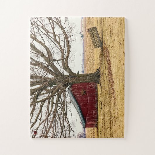 Rustic Barn Ohio Jigzaag Puzzle Legpuzzel (Verticaal)